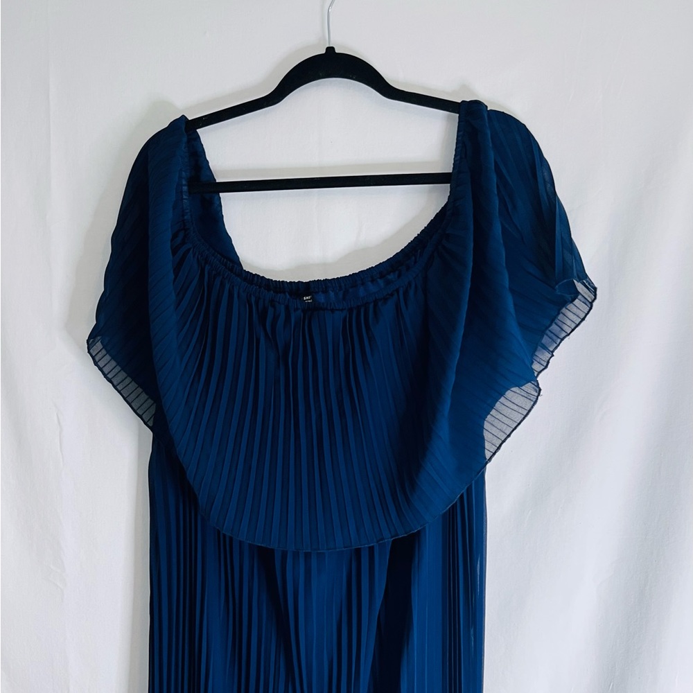 Blue Flowing Dress